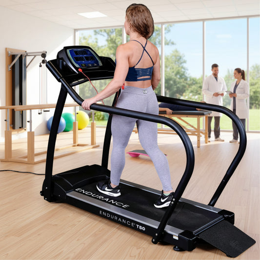 Body-Solid Endurance T50 Walking Treadmill in rehab center