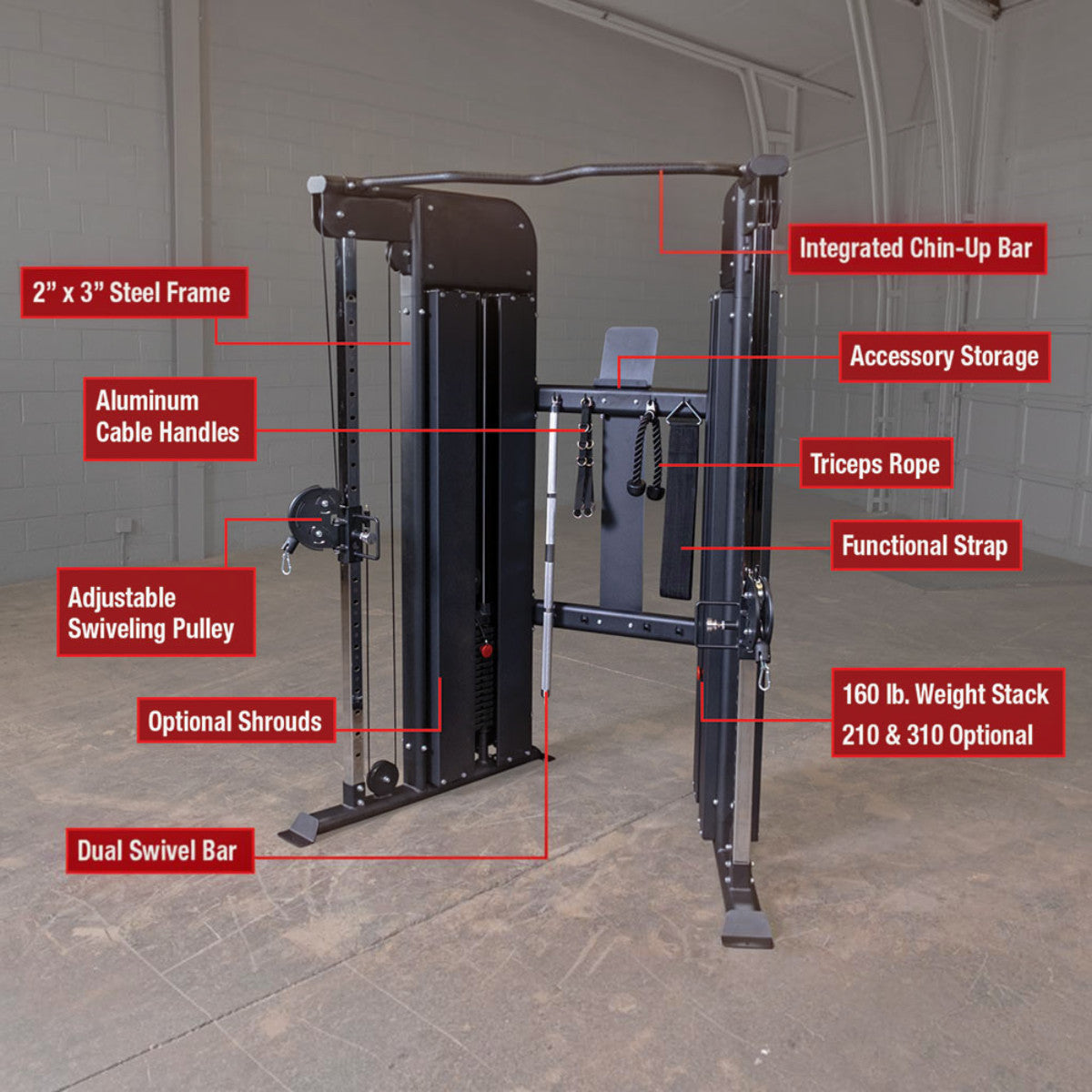 Body-Solid GFT100 Functional Trainer description