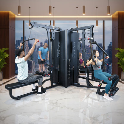 Body-Solid Pro ClubLine S1000 Four-Stack Gym in apartment gym
