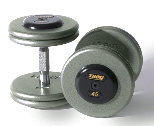  Troy Barbell Contour Handle HFDC-R pro-style dumbbells.