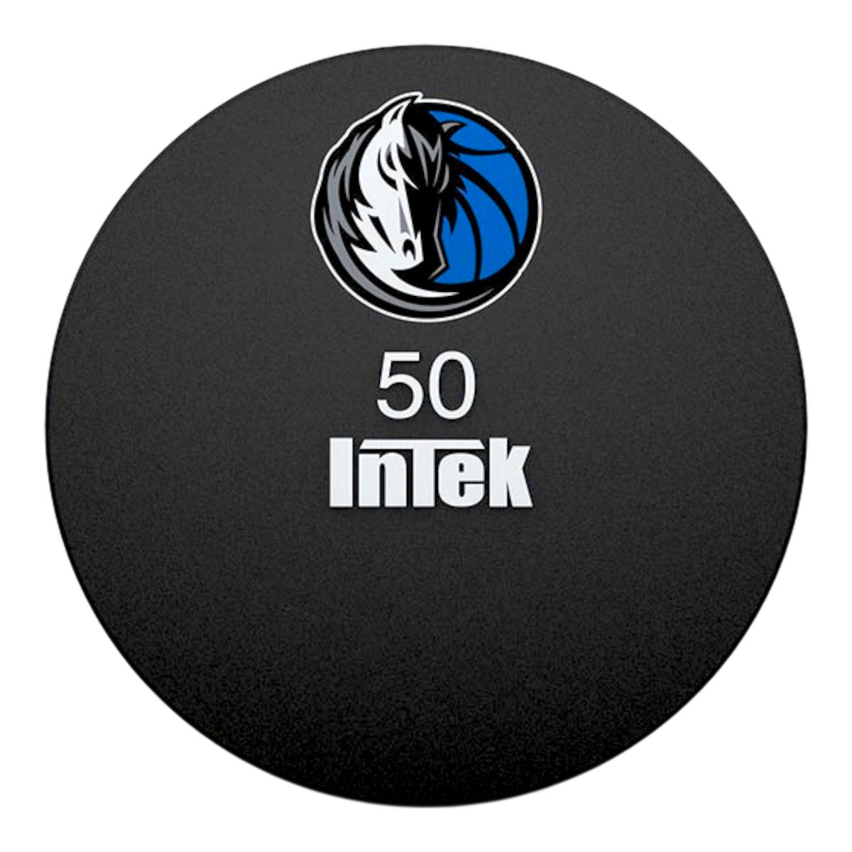 Intek Strength Armor Series Solid Urethane Dumbbell with Dallas Mavericks custom logo