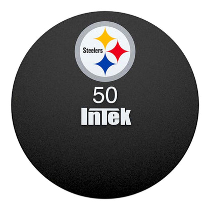 Intek Strength Armor Series Solid Urethane Dumbbell with Steelers custom logo