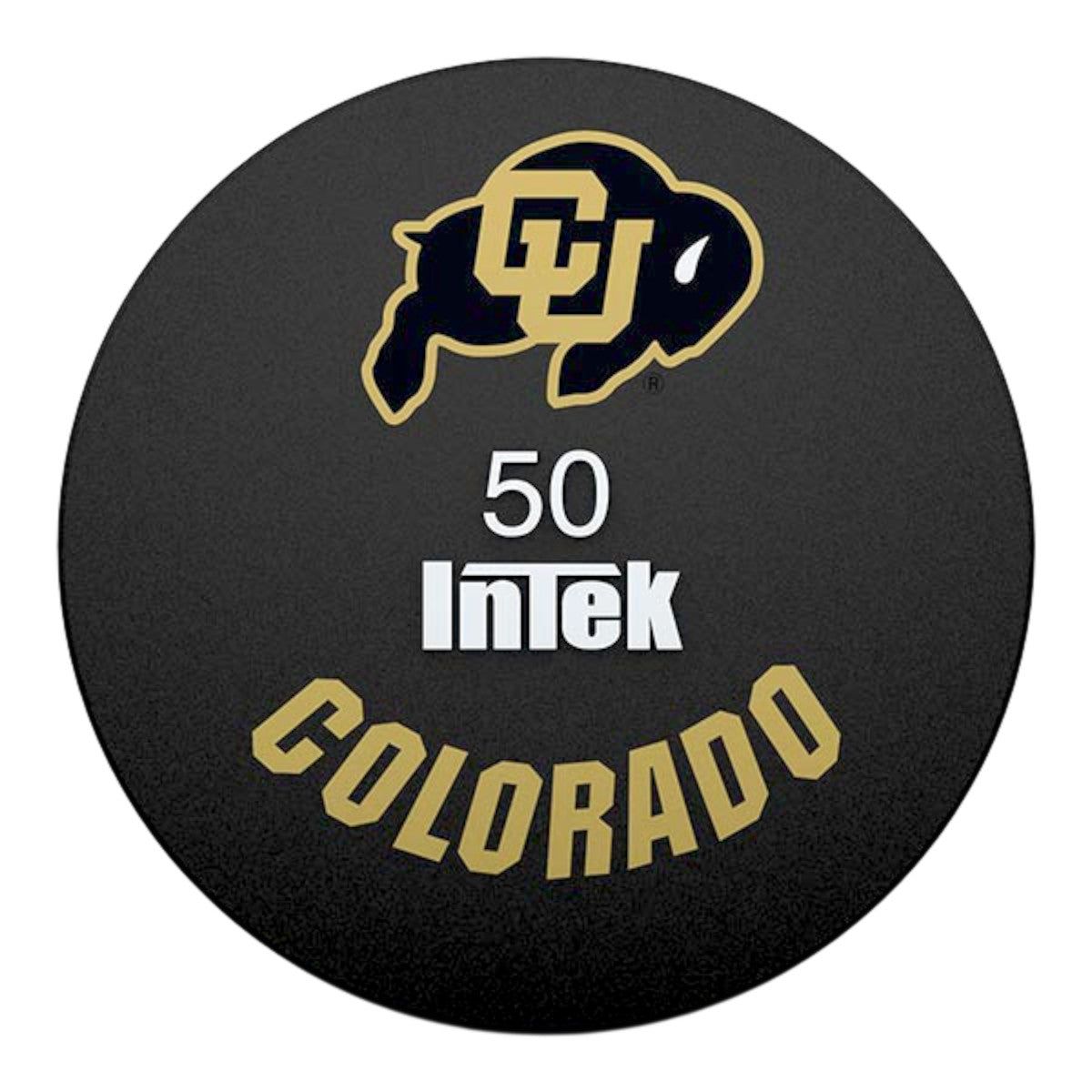 Intek Strength Armor Series Solid Urethane Dumbbell with UC Buffalos custom logo