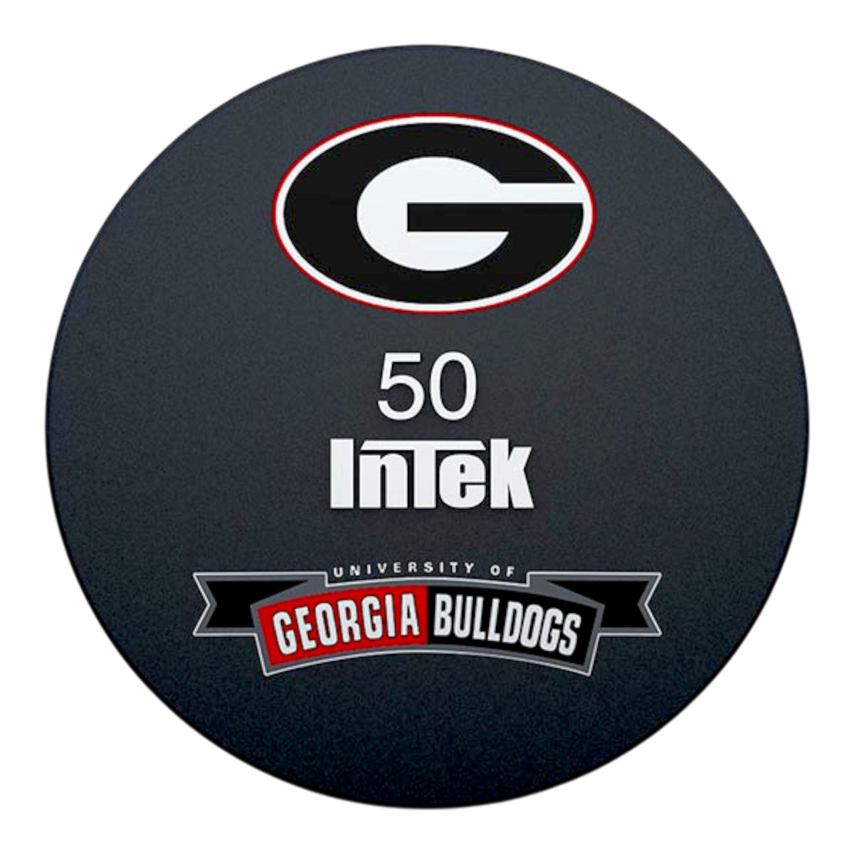 Intek Strength Armor Series Solid Urethane Dumbbell with University of Georgia custom logo