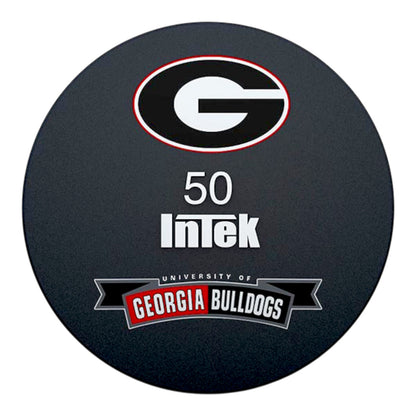 Intek Strength Armor Series Solid Urethane Dumbbell with University of Georgia custom logo