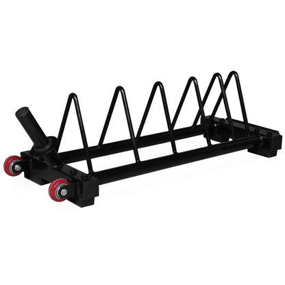 Intek Strength BPRack-4 Short Horizontal Bumper Storage Rack on white background