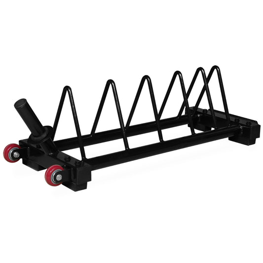 Intek Strength BPRack-4 Short Horizontal Bumper Storage Rack on white background