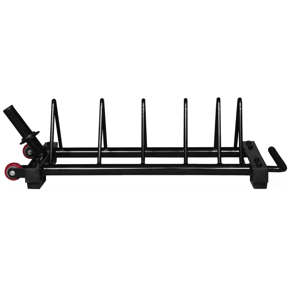 Intek Strength BPRack-4 Short Horizontal Bumper Storage Rack on white background