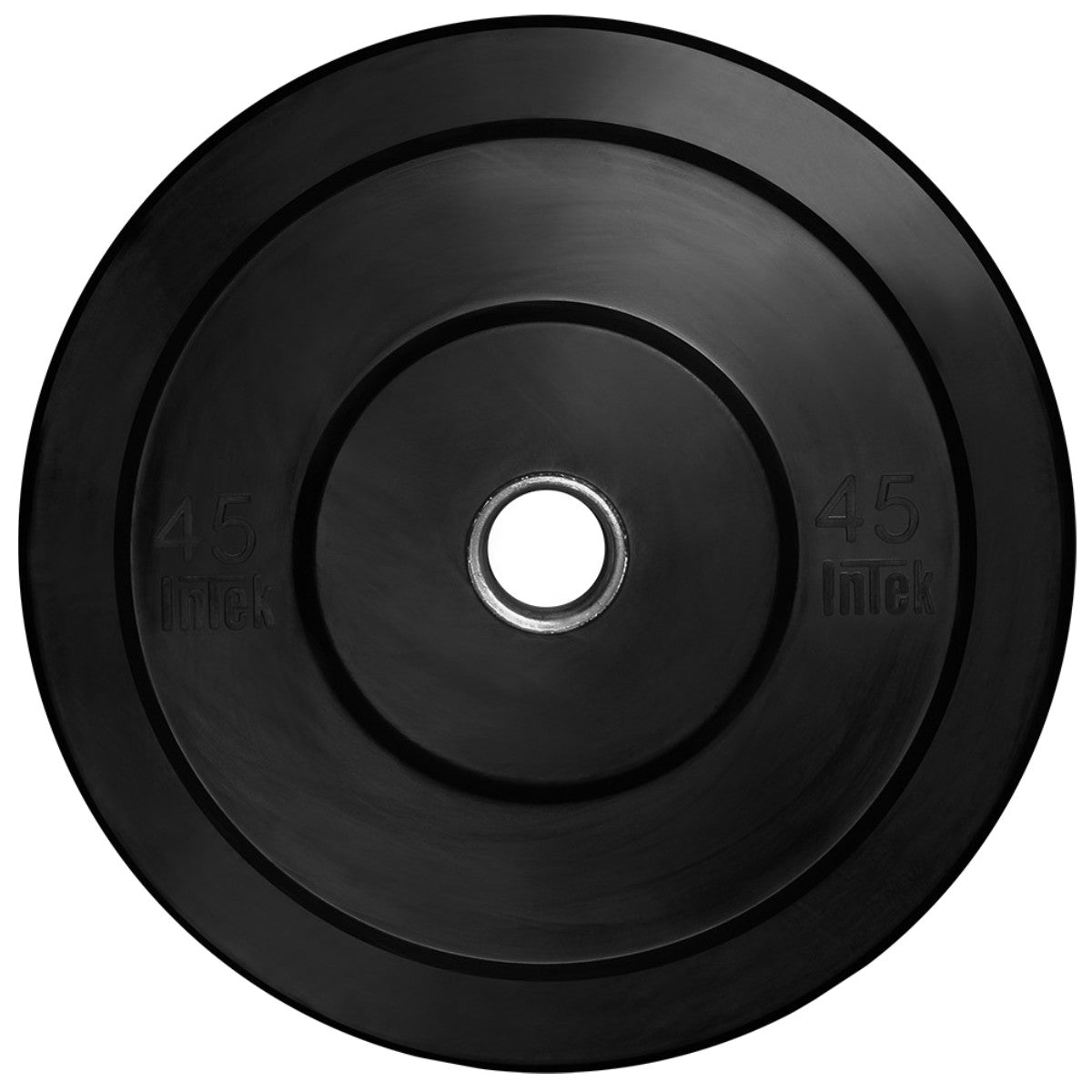 Intek Strength Champion Series RBB Rubber Bumper Plates on white background