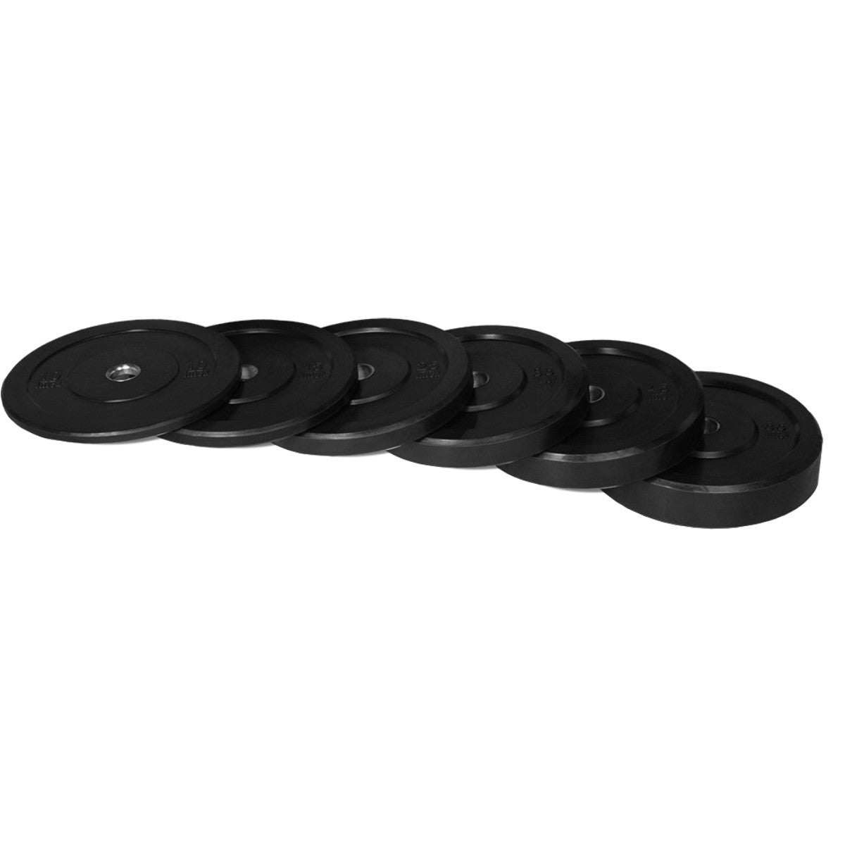 Intek Strength Champion Series RBB Rubber Bumper Plates on white background
