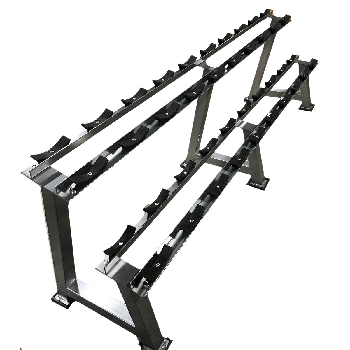 Intek Strength DBRack-10C Two Tier Dumbbell Rack on white background