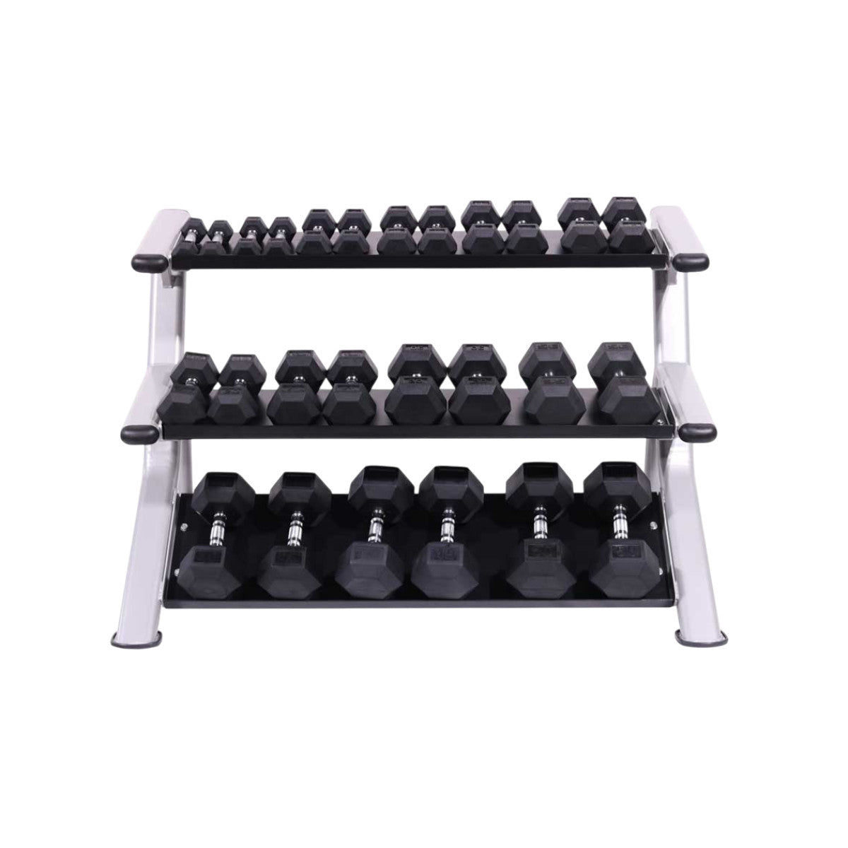 Intek Strength DBRack-T Tray Style Dumbbell Rack on white background