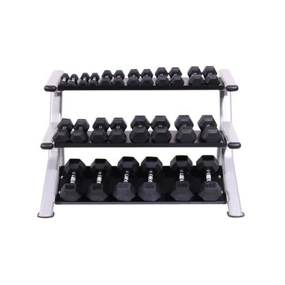 Intek Strength DBRack-T Tray Style Dumbbell Rack on white background