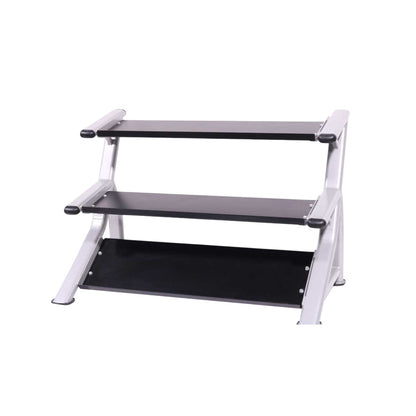 Intek Strength DBRack-T Tray Style Dumbbell Rack on white background