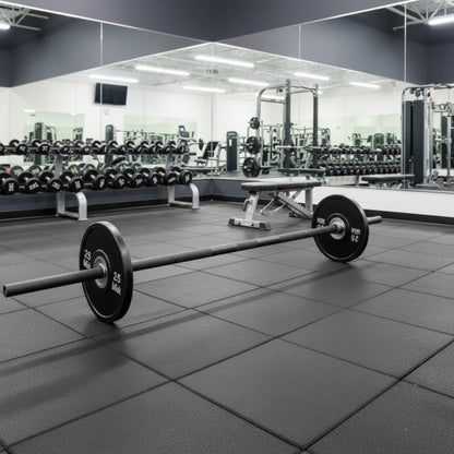Intek Strength Farm Bar Made in USA in gym