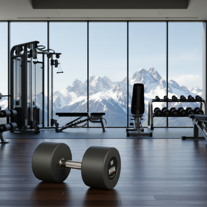 Intek Strength Hybrid dumbbells in gym
