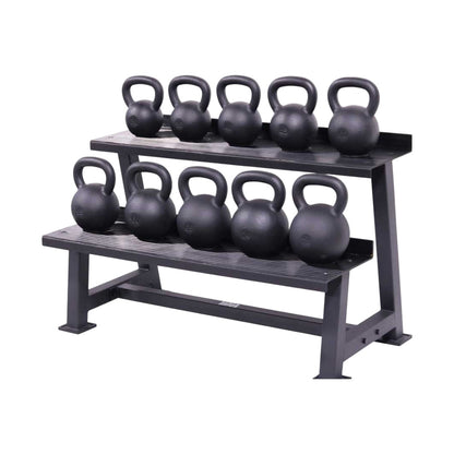 Intek Strength KBC Cast Iron Kettlebells 5 to 50 with rack