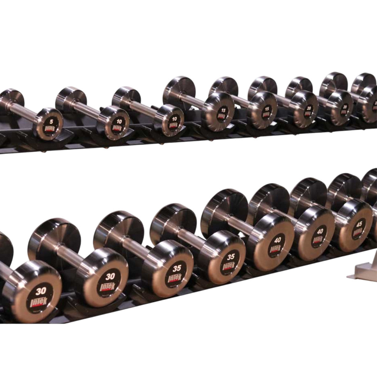 Intek Strength Kräft Steel RAW Dumbbell Sets in 5 lb increments Made in USA