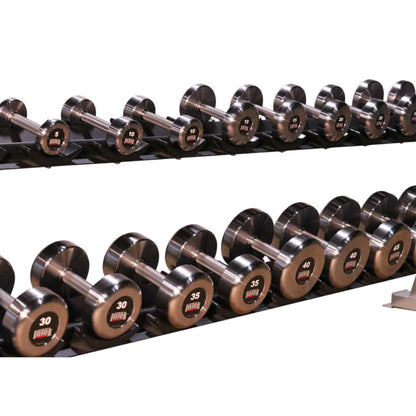 Intek Strength Kräft Steel RAW Dumbbell Sets in 5 lb increments Made in USA