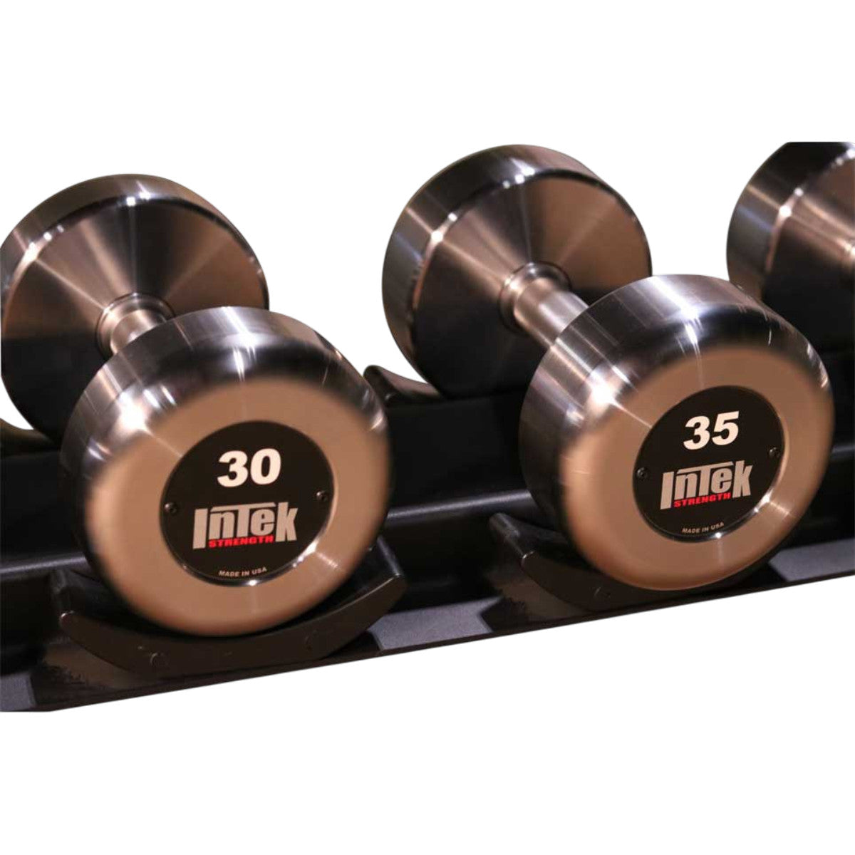 Intek Strength Kräft Steel RAW Dumbbell Sets in 5 lb increments Made in USA