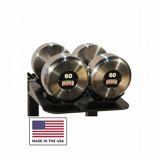 Intek Strength Kräft Steel RAW Dumbbell Sets in 5 lb increments Made in USA