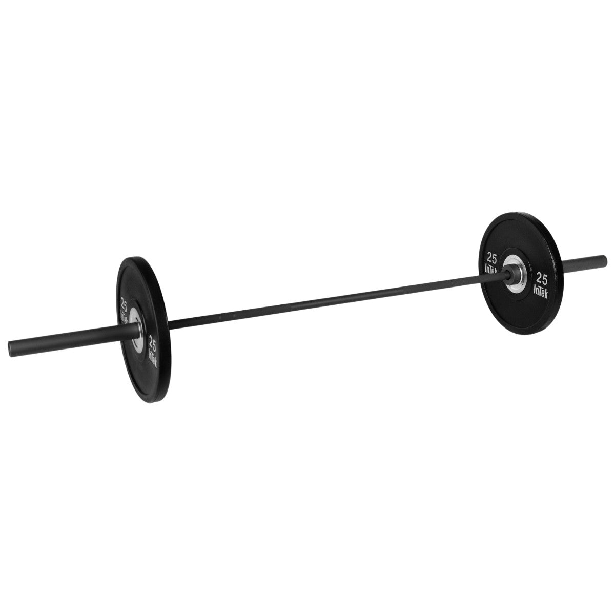 Intek Strength SLVRBK Silverback Olympic Bar Made in USA on white background