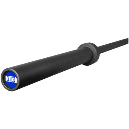 Intek Strength SLVRBK Silverback Olympic Bar Made in USA on white background