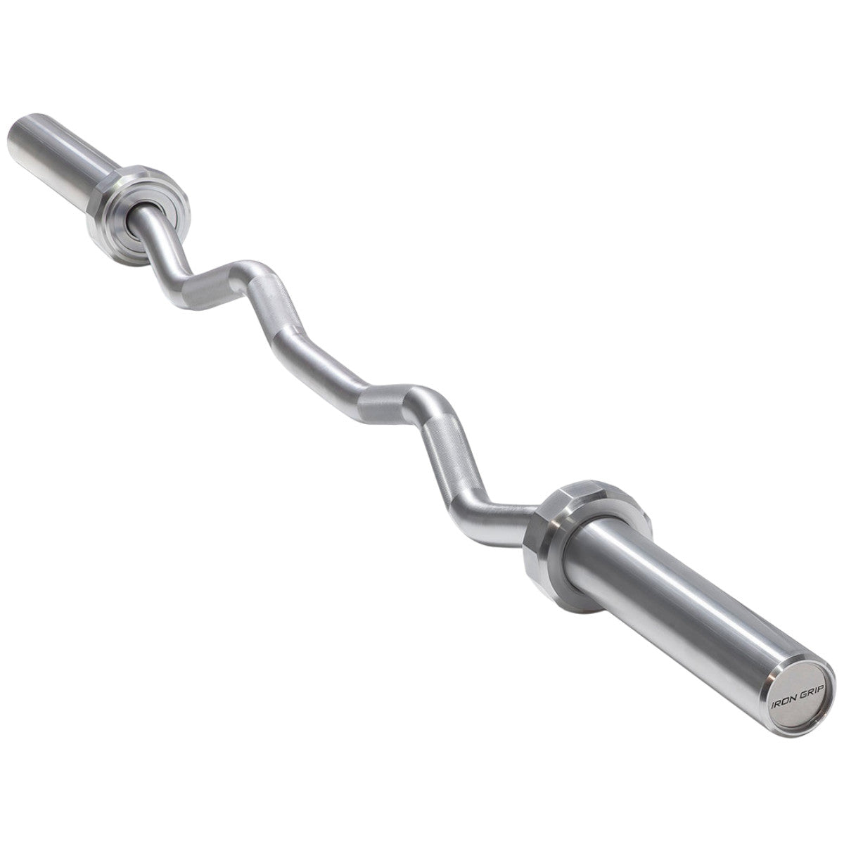 Iron Grip OB-EZ EZ-Curl Hard Chrome Olympic Bar MADE IN USA.