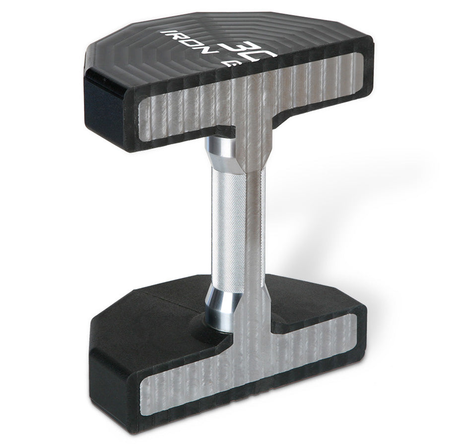Iron Grip 12 Sided Handle Urethane Encased Dumbbell cutaway.
