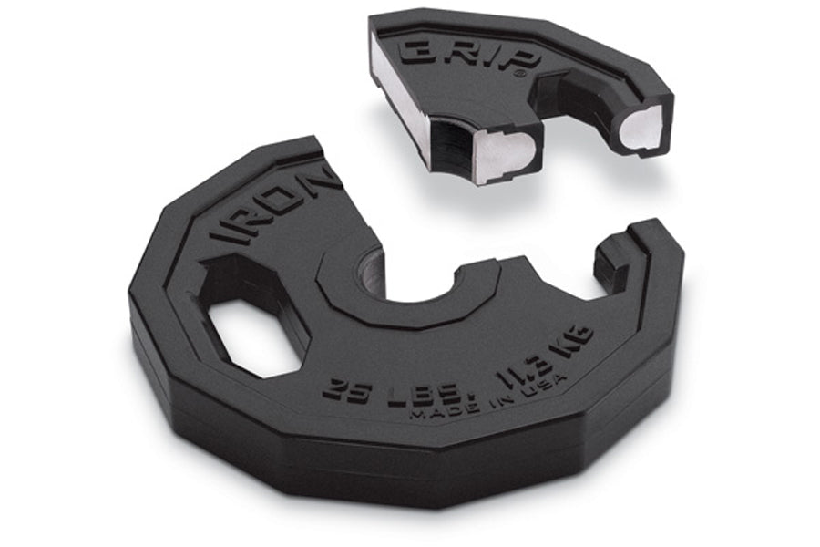 Iron Grip Urethane Encased Olympic Plate cross cut.
