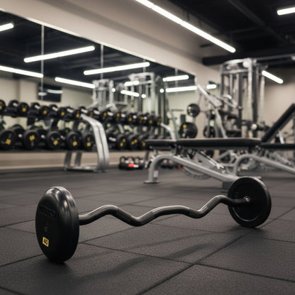 Ivanko Straight or EZ-Curl RUB/EPR Fixed Barbell Sets 20 to 110 lb