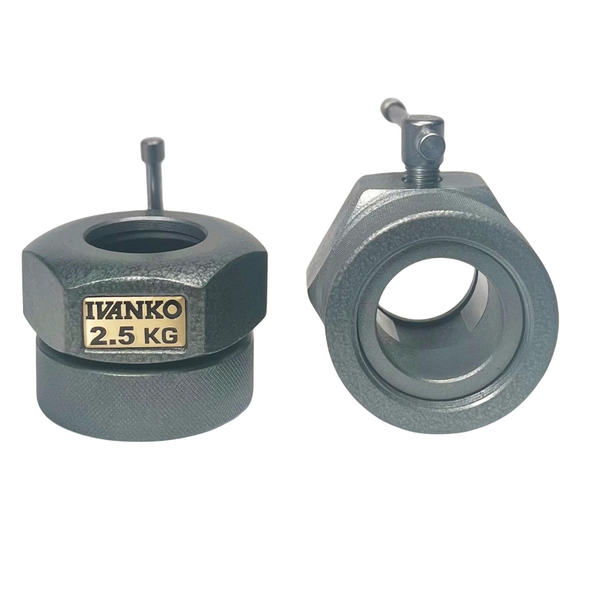 Ivanko Barbell CO-2.5KG Olympic Pressure Ring Collars on white backround