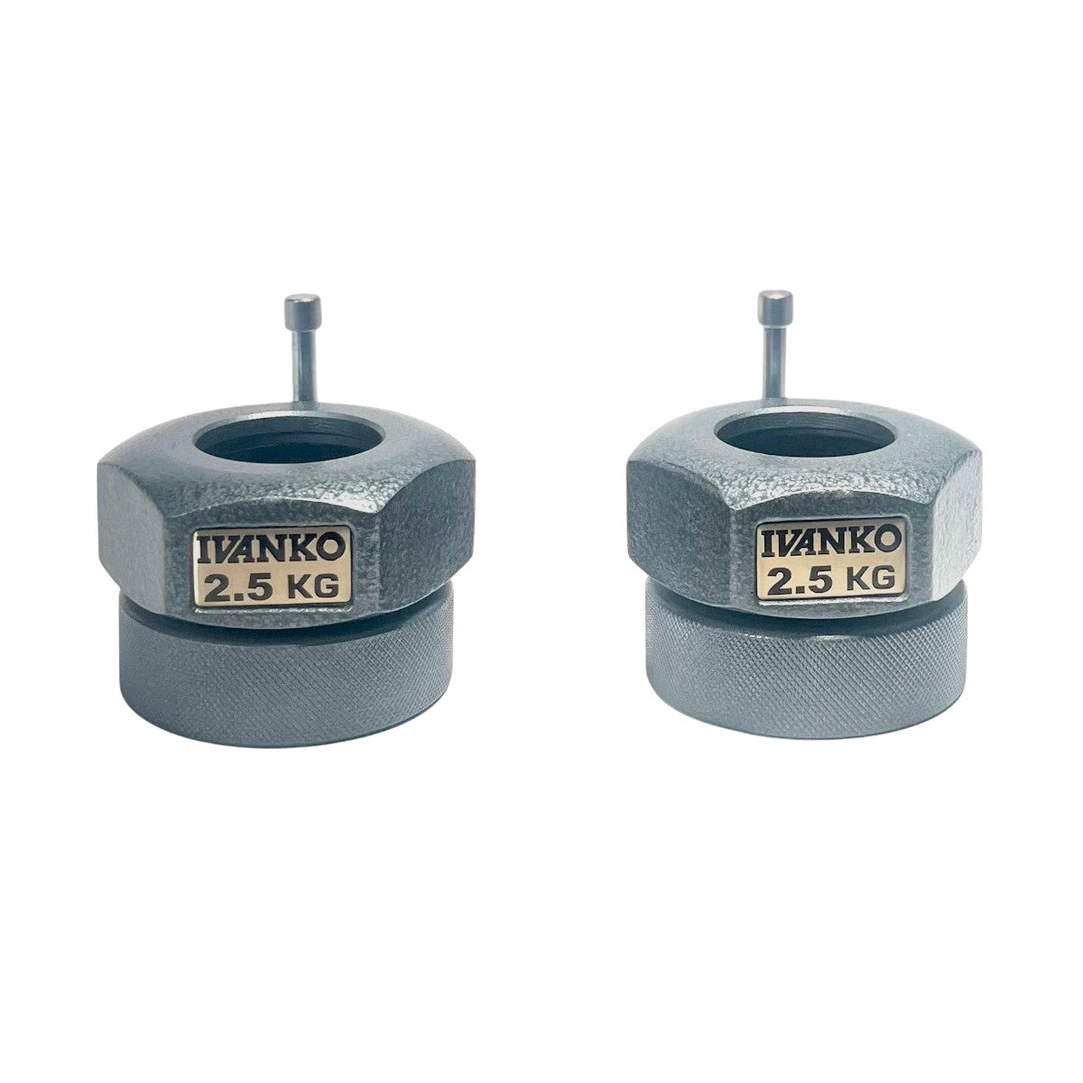 Ivanko Barbell CO-2.5KG Olympic Pressure Ring Collars on white backround