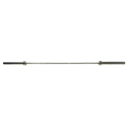 Ivanko Barbell OBS-20KG 28mm Stainless Olympic Bar - Made in USA on white background
