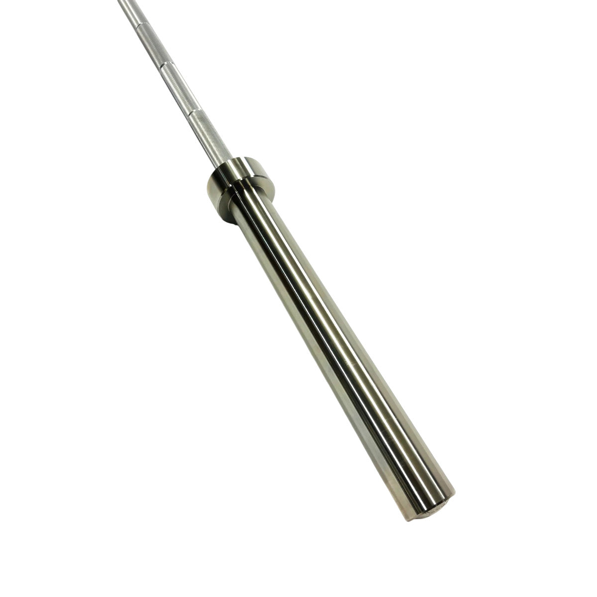 Ivanko Barbell OBS-20KG 28mm Stainless Olympic Bar - Made in USA on white background