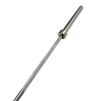 Ivanko Barbell OBS-20KG 28mm Stainless Olympic Bar - Made in USA on white background
