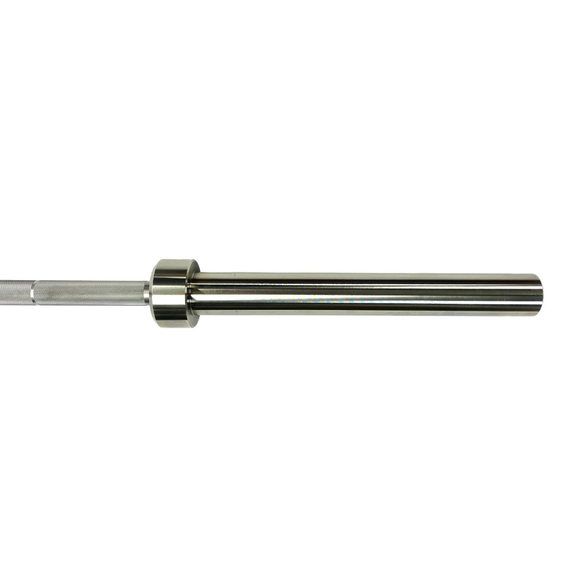 Ivanko Barbell OBS-20KG 28mm Stainless Olympic Bar - Made in USA on white background