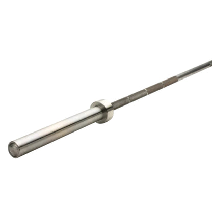 Ivanko Barbell OBS-20KG 28mm Stainless Olympic Bar - Made in USA on white background