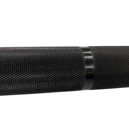 Ivanko Barbell OBX-20KG 29MM Black Oxide Powerlifting Bar on white background - Made in USA