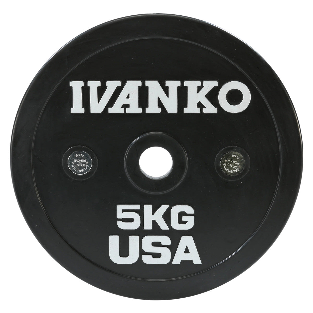Ivanko OCB Olympic Calibrated Bumper Plates on white background