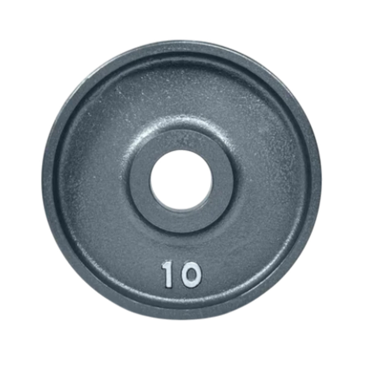 Ivanko Olympic 10 lb 1985 Grey Machined Plate OM Series on white background
