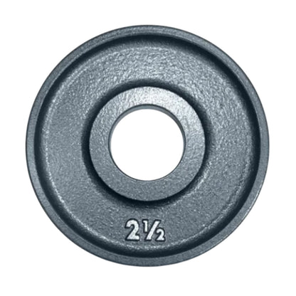 Ivanko Olympic 2.5 lb 1985 Grey Machined Plate OM Series on white background