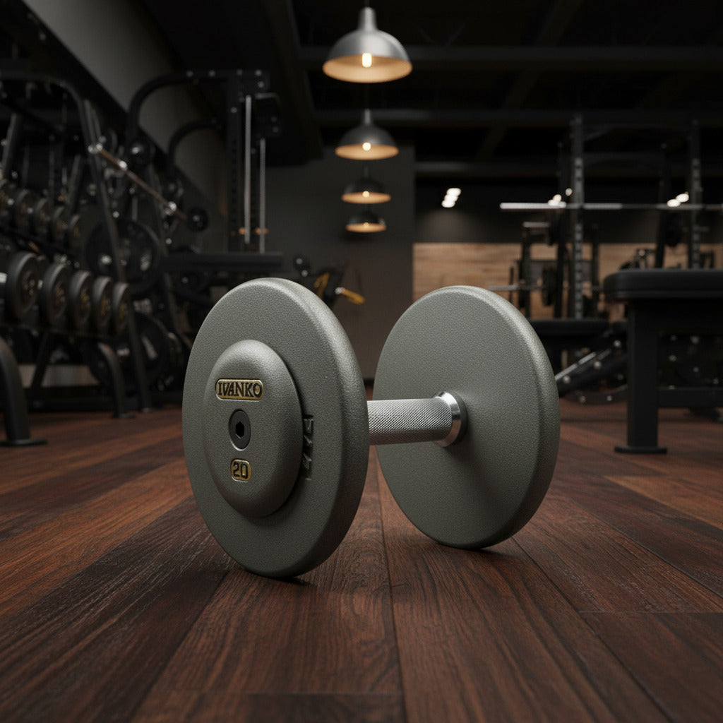 Ivanko R/EP 1.25 Cast Iron Plates w/Ductile Cast Iron End Plates in gym