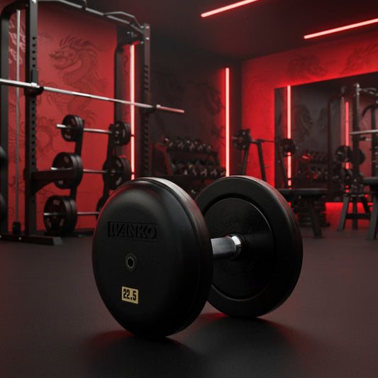 Ivanko RUB/EPR Rubber-Encased Dumbbells in gym