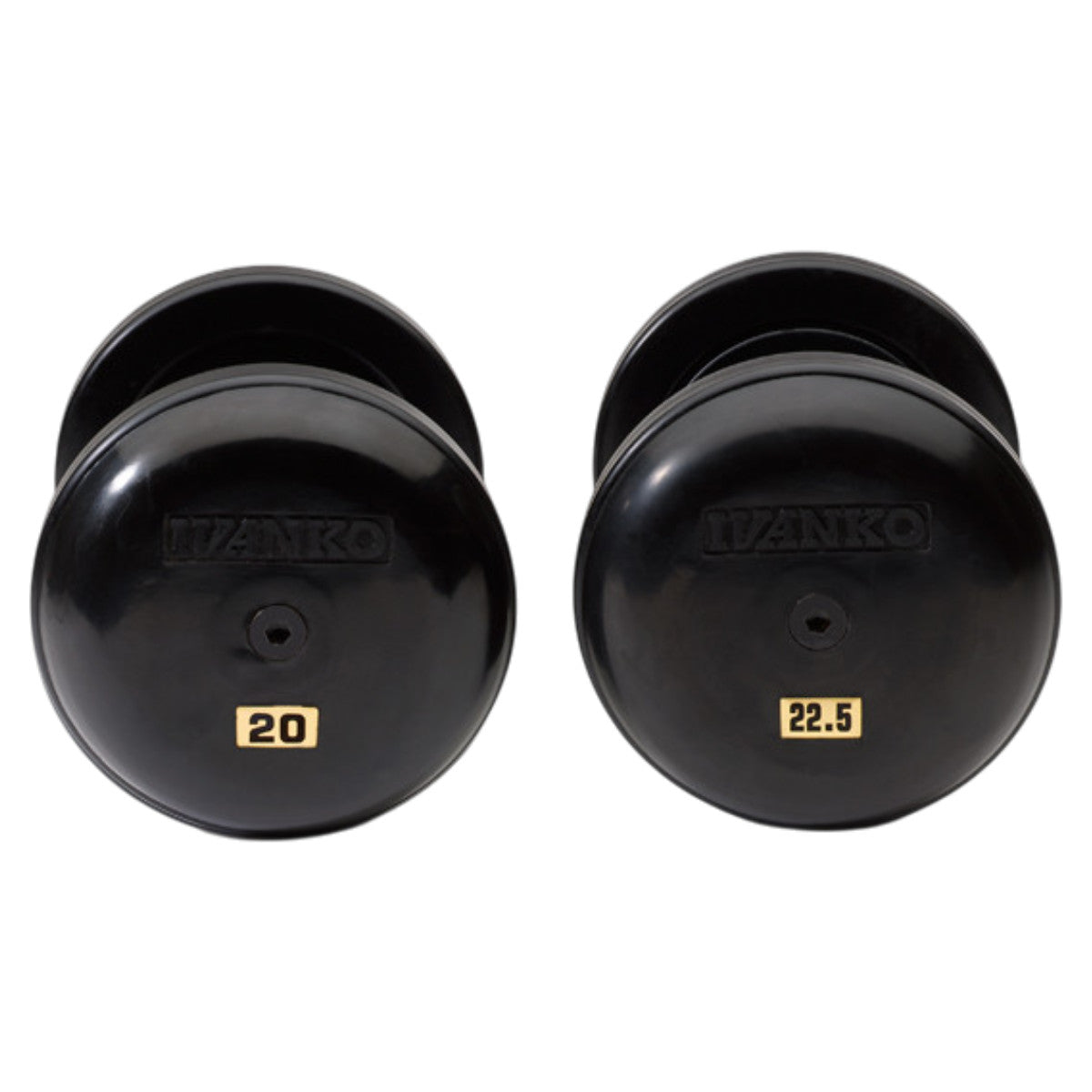 Ivanko RUB/EPR Rubber-Encased Dumbbells on white background