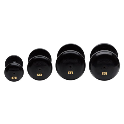 Ivanko RUB/EPR Rubber-Encased Dumbbells on white background