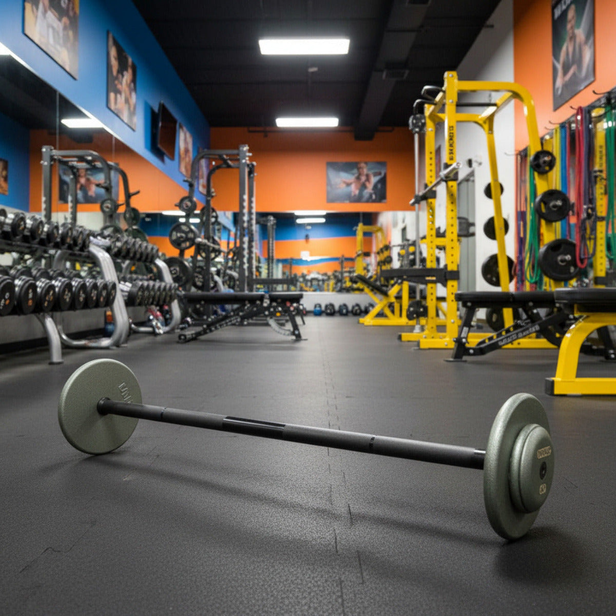 Ivanko Straight SBBH-R-EP-1.25 Fixed Barbell Sets 20 to 110 lb in gym