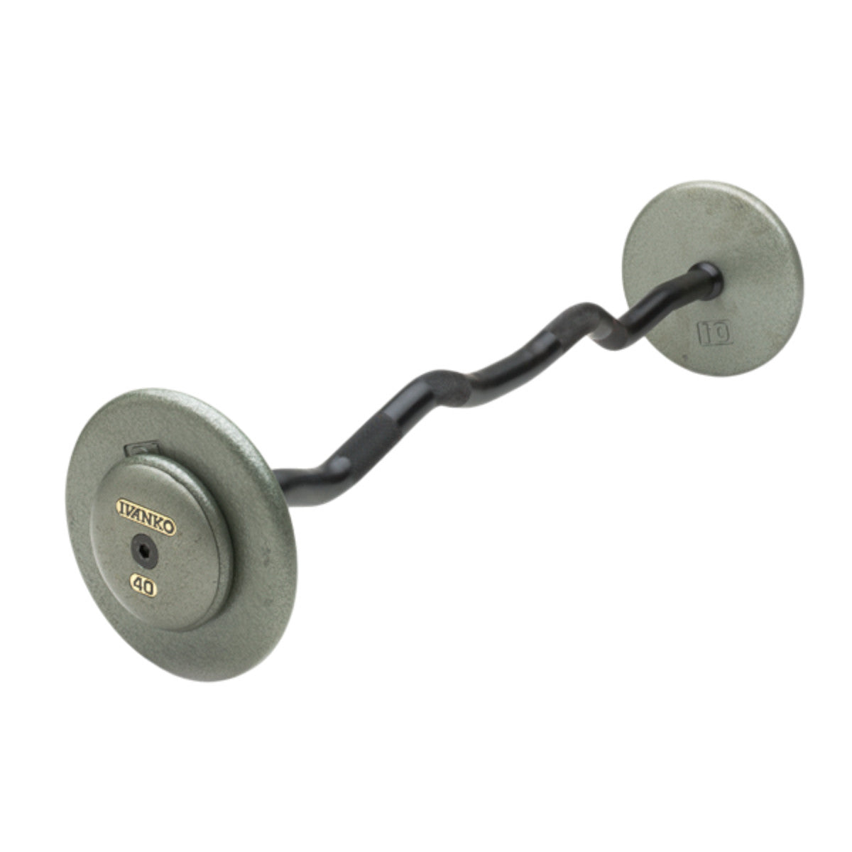 Ivanko EZ-Curl SBZH-R-EP-1.25 Fixed Barbell Sets 20 to 110 lb on white background