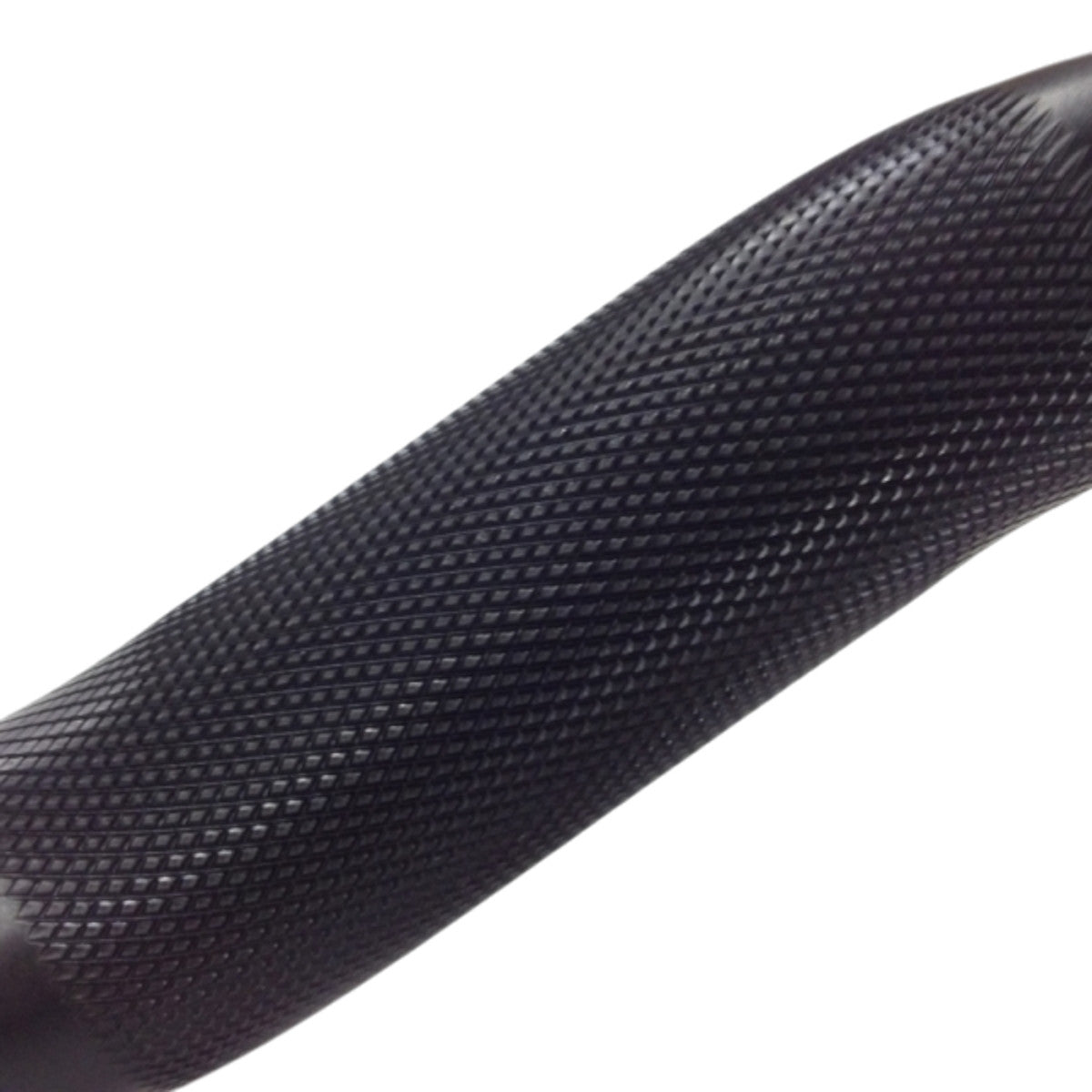 Ivanko Barbell OBZ-40 6’ 2” Olympic Black Oxide EZ Curl Bar on white background- Made in USA