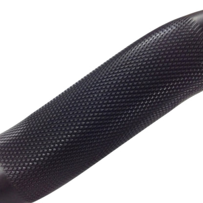 Ivanko Barbell OBZ-40 6’ 2” Olympic Black Oxide EZ Curl Bar on white background- Made in USA